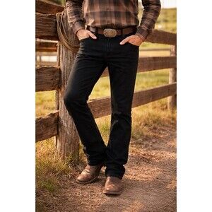 Cody James Black Jeans 36x32   Straight Leg Stretch Western Cowboy Denim